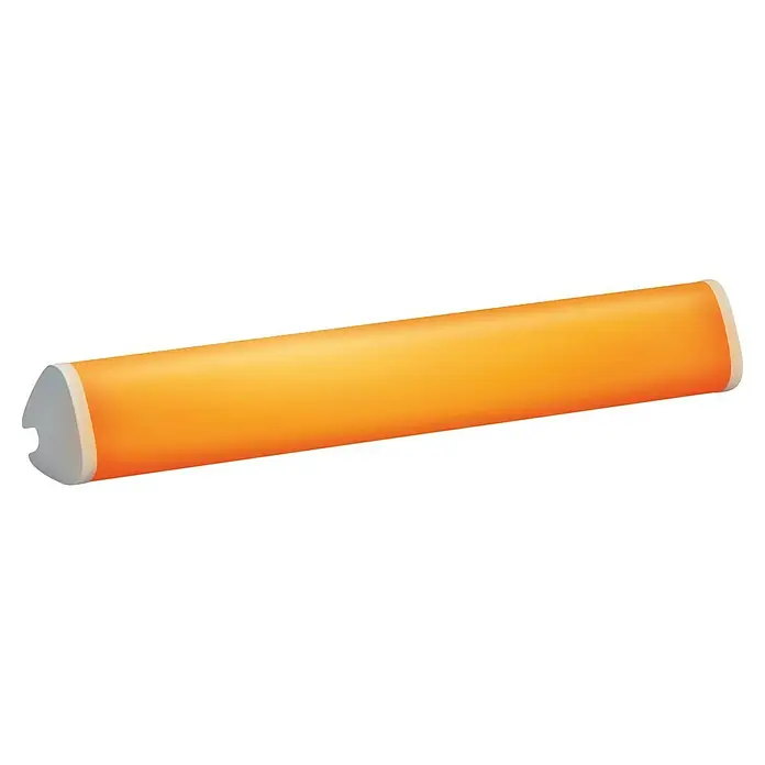 Philips Wiz LED-Balkenleuchte Lightbar - 6 W, Länge: 4,5 cm, RGBW - Eine Dose goldfarbener Kartoffelchips, die auf der Seite liegt, mit weißem Deckel und Boden, ideal für eine leckere Snackpause.