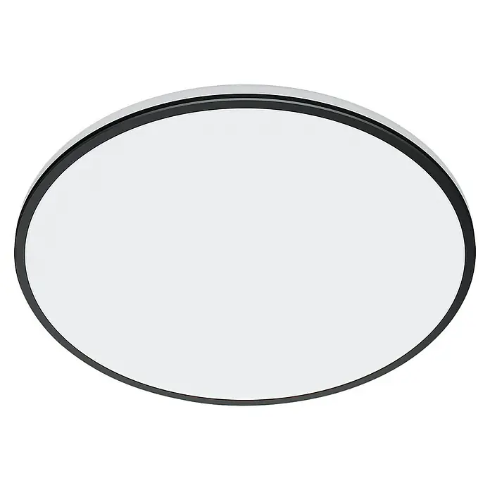 Philips Wiz LED-Deckenleuchte rund - 21 W, Ø x H: 40 x 4,5 cm, Schwarz, Kaltweiß - Runde LED-Deckenleuchte mit schlankem, schwarzem Rahmen und gleichmäßiger, blendfreier Ausleuchtung für moderne Innenräume.