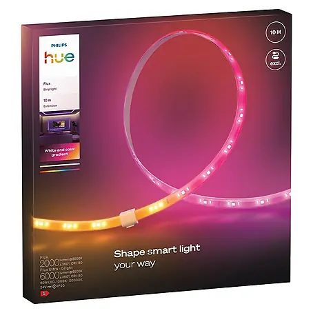 Philips Hue LED-Stripes White and Color Gradient Erweiterung Flux
