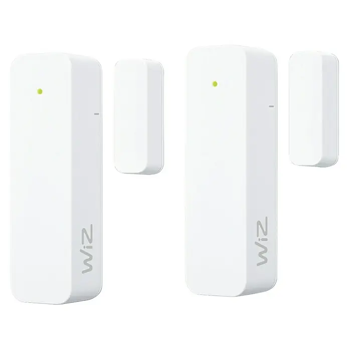 WiZ Fenster- & Türsensor - L x B x H: 7,65 x 2,25 x 2,25 cm - WiZ Kontaktsensor zur Überwachung von Türen und Fenstern, um Ihr Smart Home-System zu verbessern und die Sicherheit zu erhöhen.