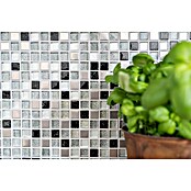 Mozaik pločica Quadrat Crystal Mix XCE 88  (30,5 x 32,2 cm, Srebrne boje, Sjaj) | BAUHAUS
