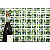 Mozaik pločica Quadrat Crystal Mix XCE 99  (30,5 x 32,2 cm, Zelene boje, Sjaj) | BAUHAUS