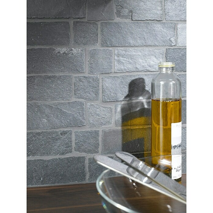 Mozaik pločica Brick Splitface XMS 547N  (30,5 x 30,5 cm, Crne boje, Mat) | BAUHAUS