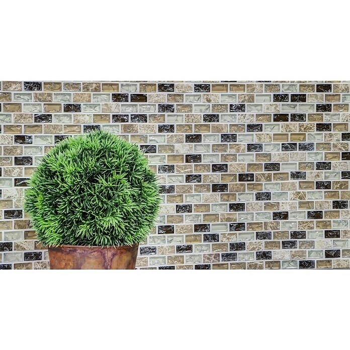 Mozaik pločica Crystal Mix XIC B1153  (30 x 28,5 cm, Bež boje, Sjaj) | BAUHAUS