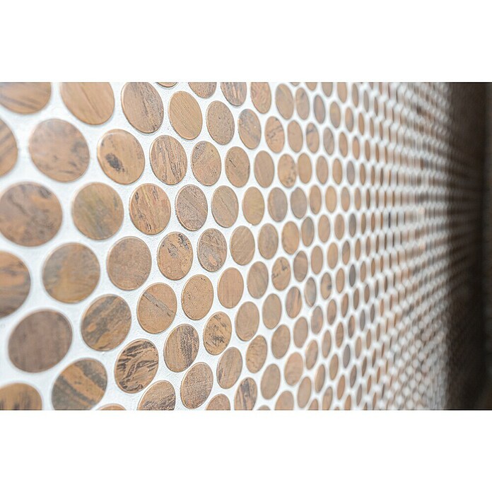 Mozaik pločica Knopf XK PR 56  (29,8 x 28,2 cm, Bakar, Mat) | BAUHAUS