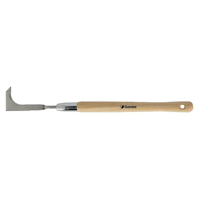 Gardol Fugenkratzer - Esche, Edelstahl, 56,5 cm - Ein Holzstiel-Gartengerät von Gardol, ideal für die Gartenarbeit. Das Werkzeug ist stabil und langlebig für den Einsatz im Freien.