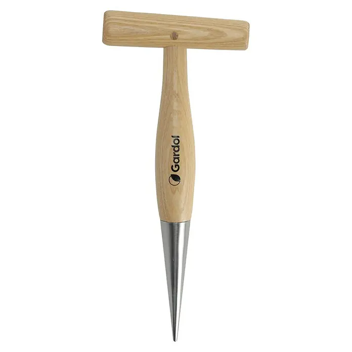 Gardol Pflanzholz - 29,5 cm - Der Gardol Pflanzholz erleichtert das Pflanzen von Setzlingen & Jungpflanzen. Liegt gut in der Hand dank des T-Griffes aus Holz und der Metallspitze.