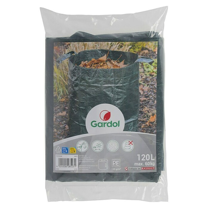 Gardol Gartenabfallsack (120 l, Höhe: 60 cm, Durchmesser: 50 cm)