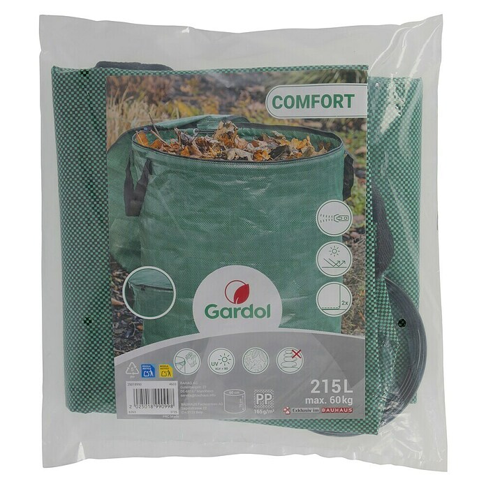 Gardol Comfort Gartenabfallsack (215 l, Ø x H: 60 x 76 cm)