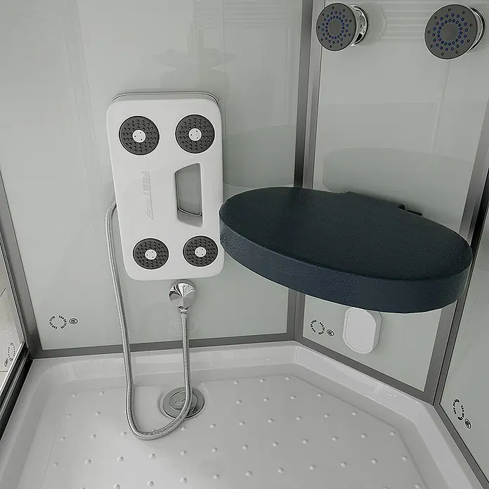 Home Deluxe Komplettdusche WHITE PEARL - Weiß