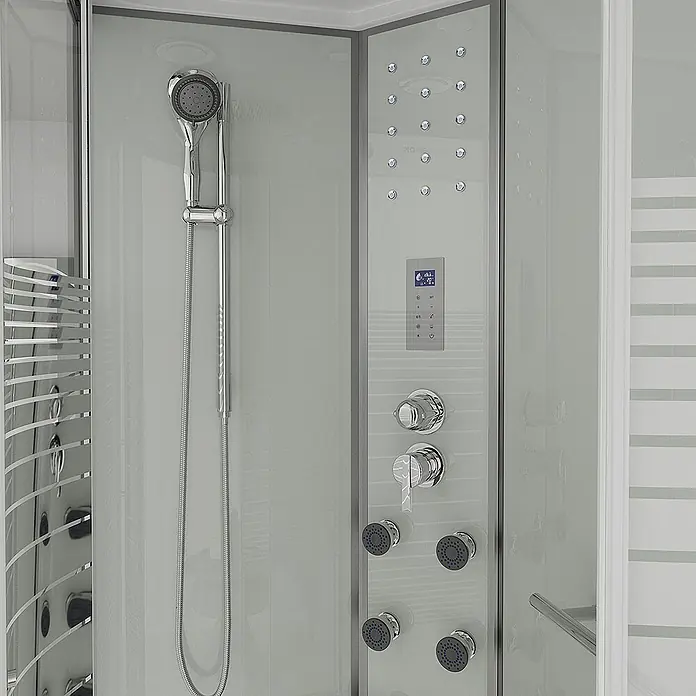 Home Deluxe Komplettdusche WHITE PEARL - Weiß