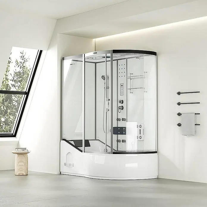 Home Deluxe Komplettdusche ALLIN 2IN1 - Weiß