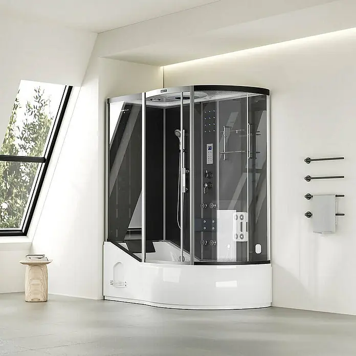 Home Deluxe Komplettdusche ALLIN 4IN1 - Schwarz