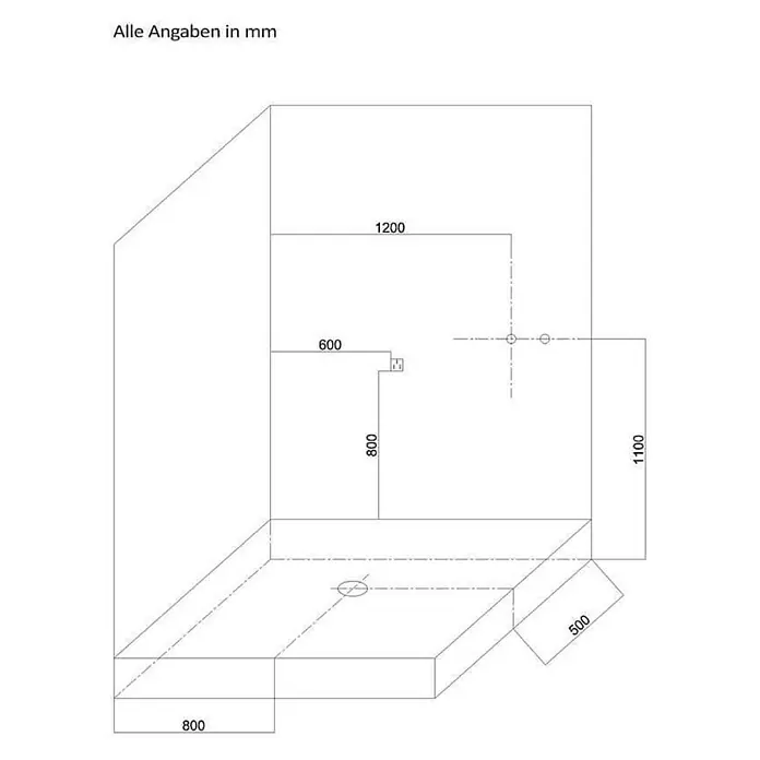 Home Deluxe Komplettdusche DESIGN XL - Weiß