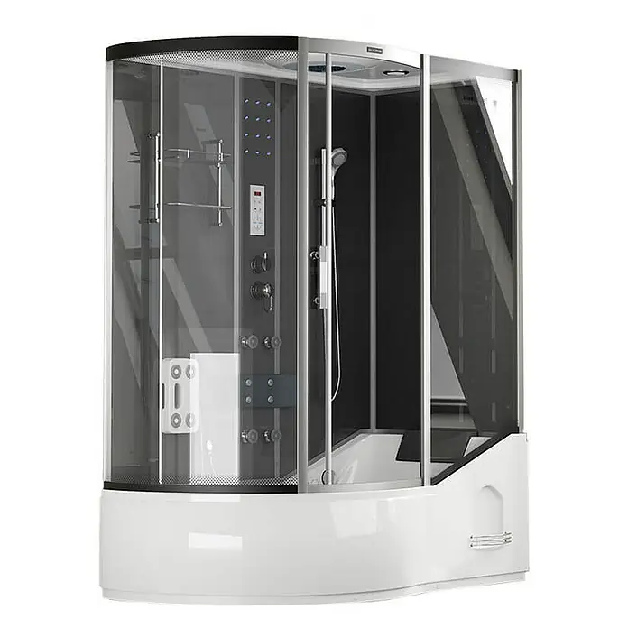 Home Deluxe Komplettdusche ALLIN 2IN1 - Schwarz