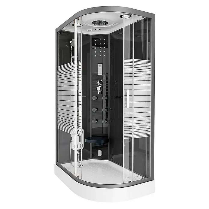 Home Deluxe Komplettdusche BLACK PEARL - Schwarz