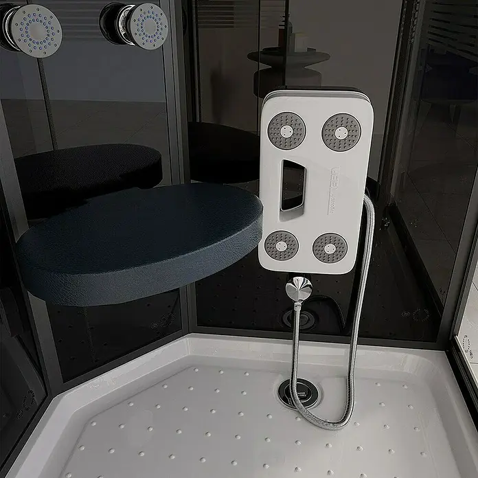 Home Deluxe Komplettdusche BLACK PEARL - Schwarz