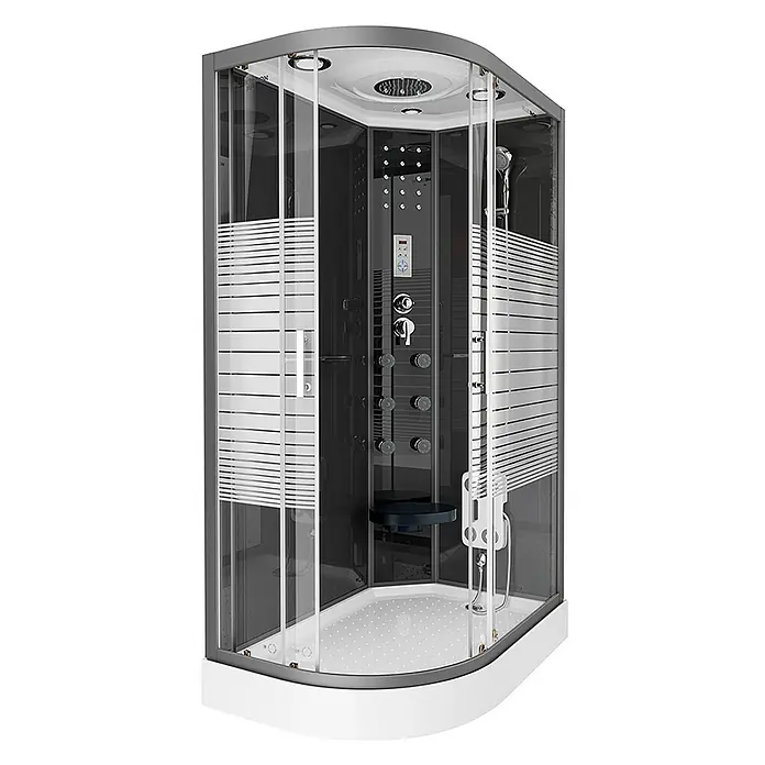 Home Deluxe Komplettdusche BLACK PEARL - Schwarz