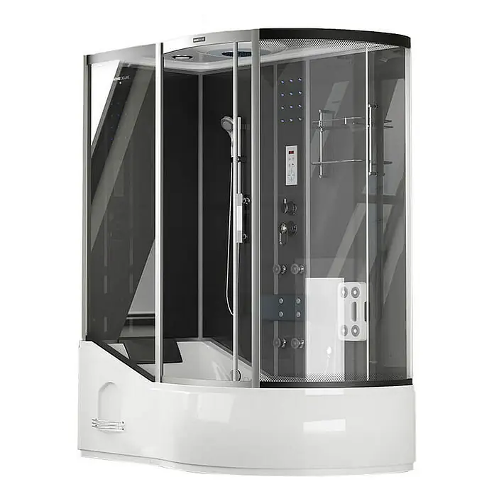 Home Deluxe Komplettdusche ALLIN 2IN1 - Schwarz