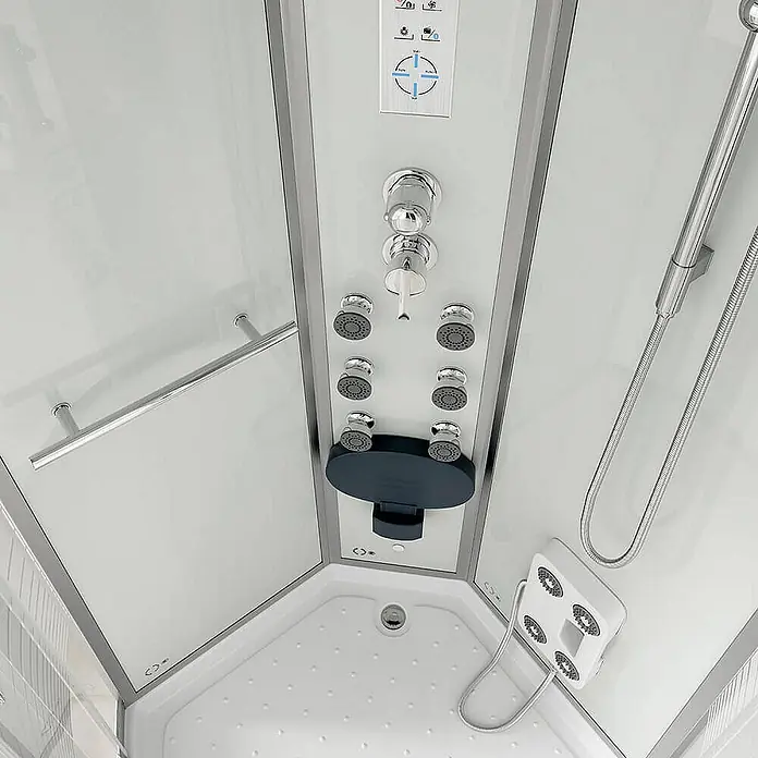Home Deluxe Komplettdusche WHITE PEARL - Weiß