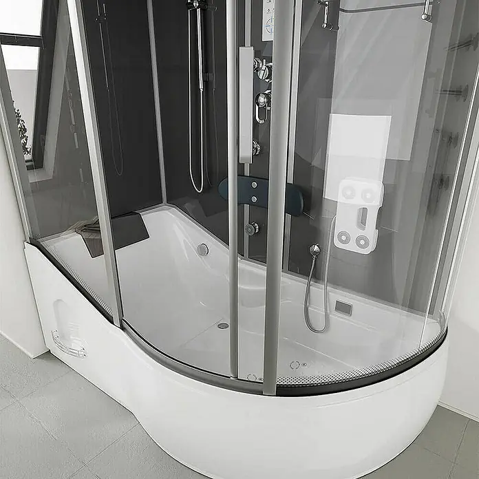 Home Deluxe Komplettdusche ALLIN 2IN1 - Schwarz