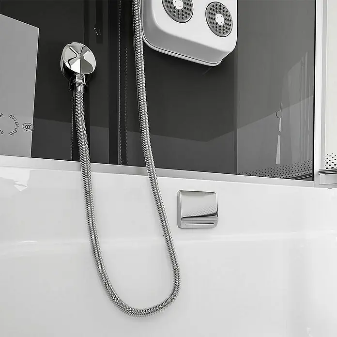 Home Deluxe Komplettdusche ALLIN 2IN1 - Schwarz
