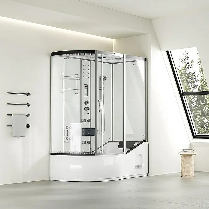 Home Deluxe Komplettdusche ALLIN 2IN1 - Weiß