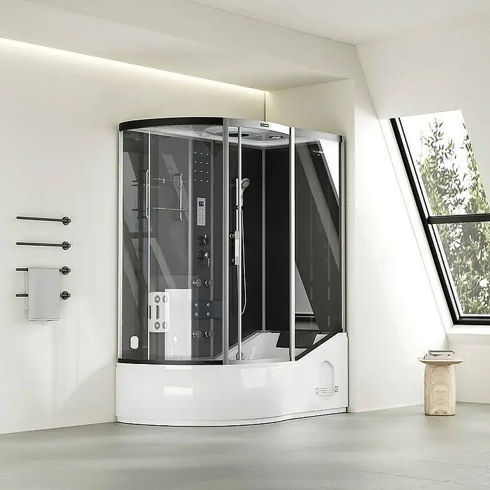 Home Deluxe Komplettdusche ALLIN 4IN1 - Schwarz