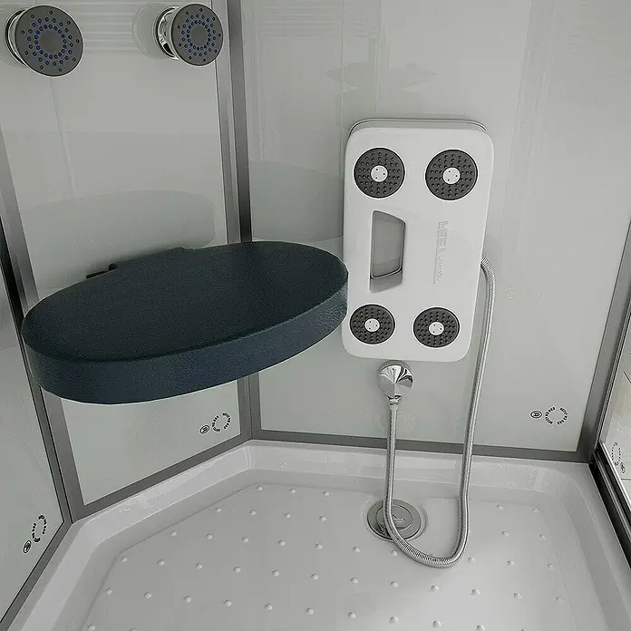Home Deluxe Komplettdusche WHITE PEARL - Weiß