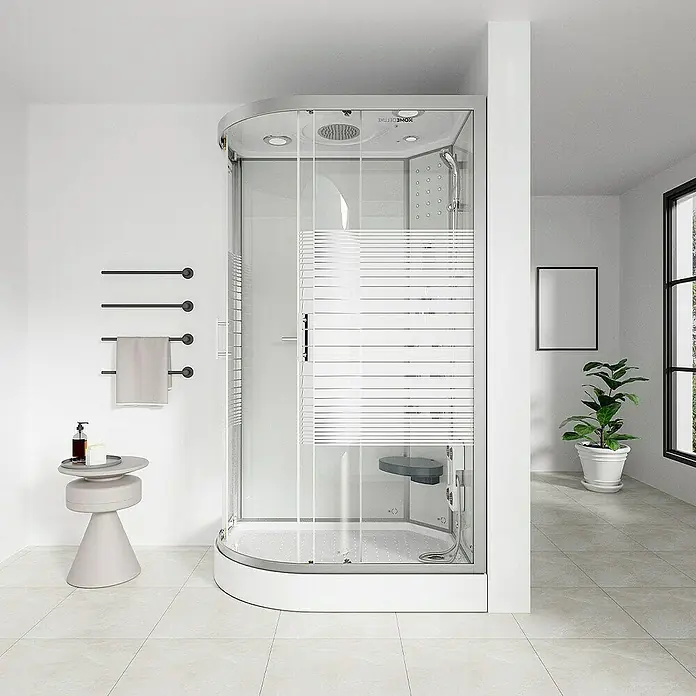 Home Deluxe Komplettdusche WHITE PEARL - Weiß