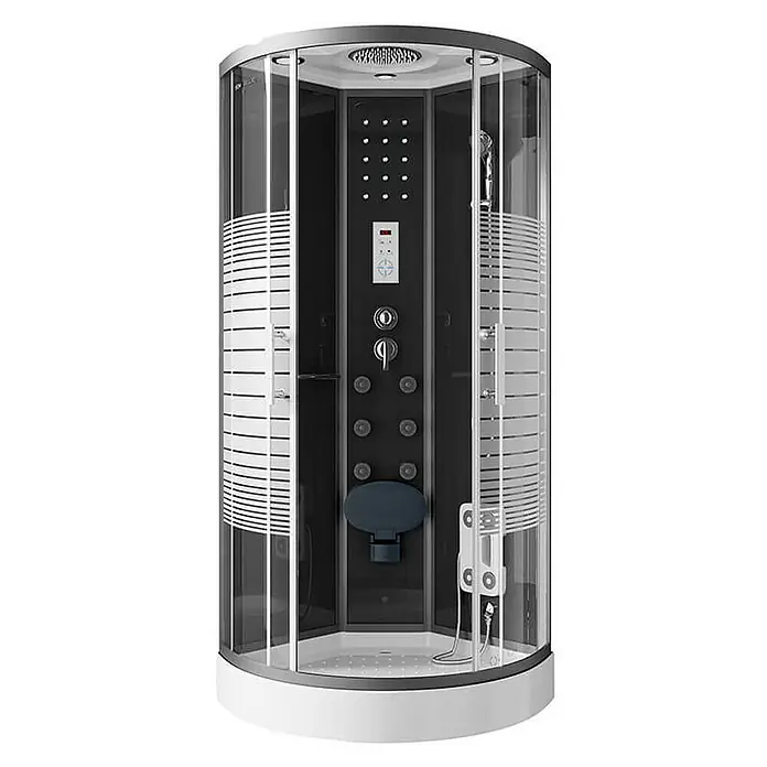 Home Deluxe Komplettdusche BLACK PEARL - Schwarz