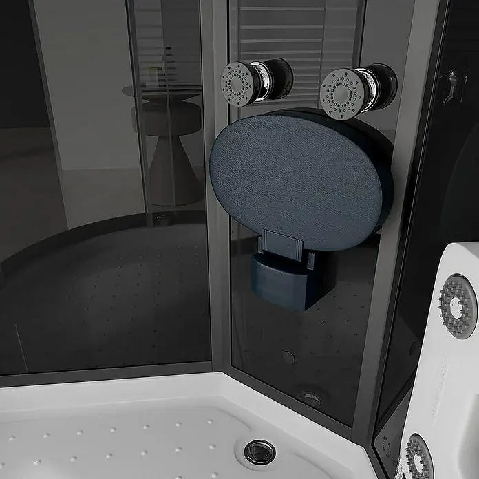 Home Deluxe Komplettdusche BLACK PEARL - Schwarz