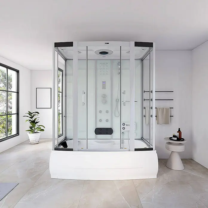 Home Deluxe Komplettdusche DIAMOND - Weiß