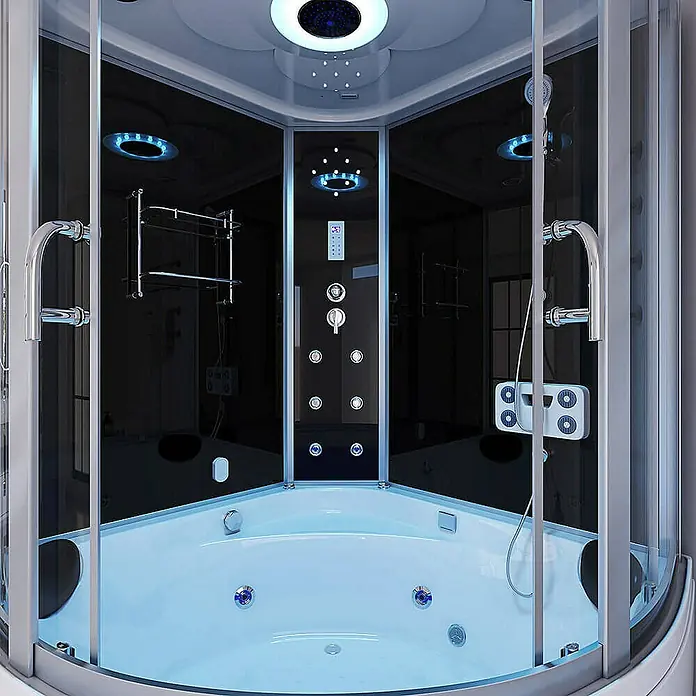 Home Deluxe Komplettdusche EXCLUSIO - Schwarz