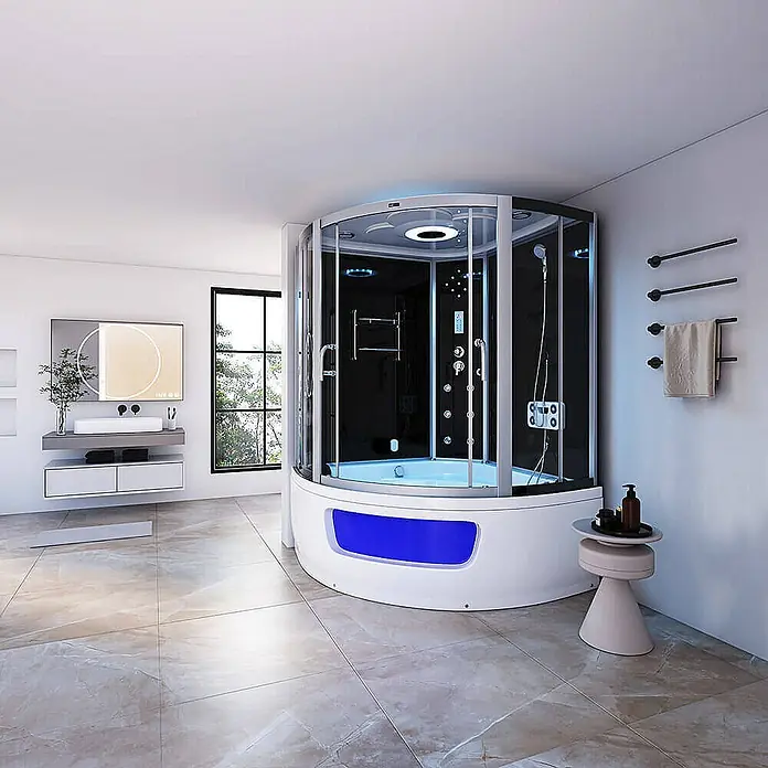 Home Deluxe Komplettdusche EXCLUSIO - Schwarz