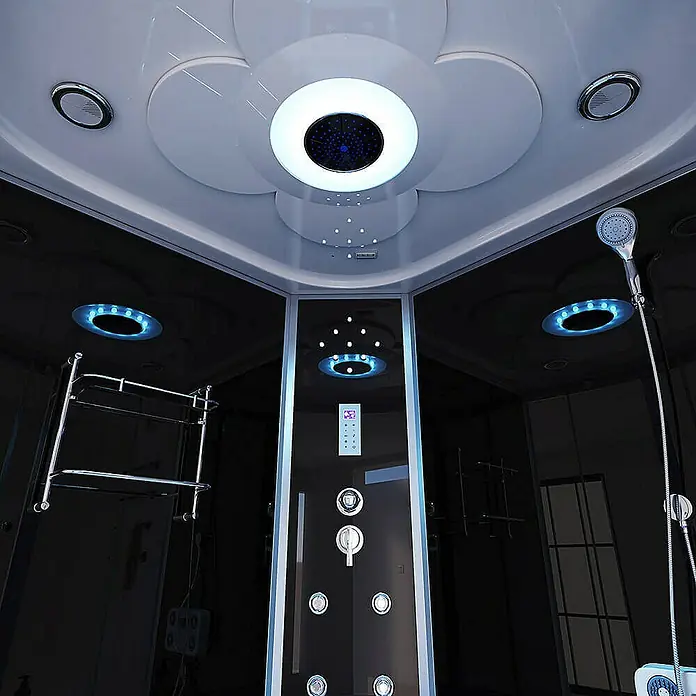 Home Deluxe Komplettdusche EXCLUSIO - Schwarz