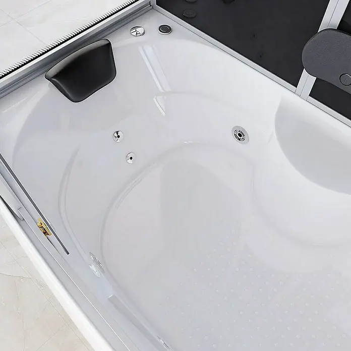 Home Deluxe Komplettdusche DIAMOND BIG - Schwarz