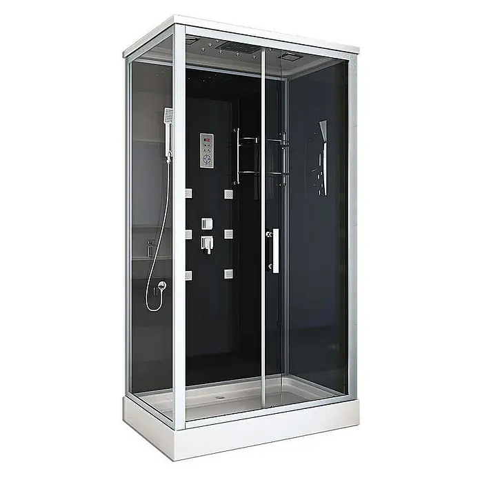 Home Deluxe Komplettdusche WAVE XL - Schwarz