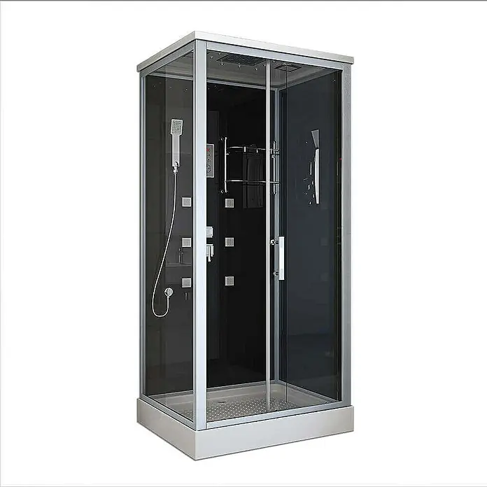 Home Deluxe Komplettdusche WAVE L - Schwarz