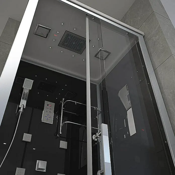 Home Deluxe Komplettdusche WAVE L - Schwarz