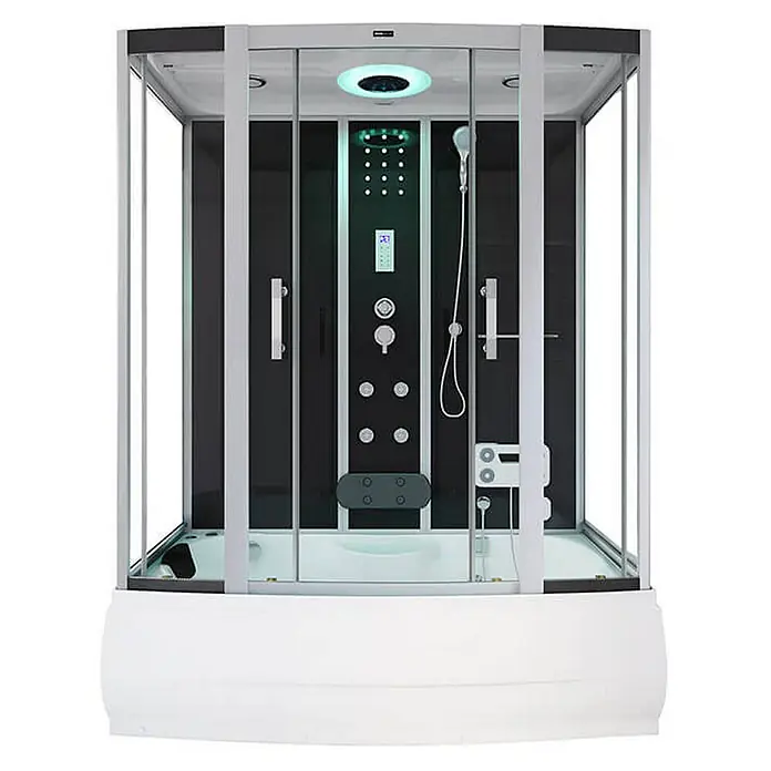 Home Deluxe Komplettdusche DIAMOND - Schwarz