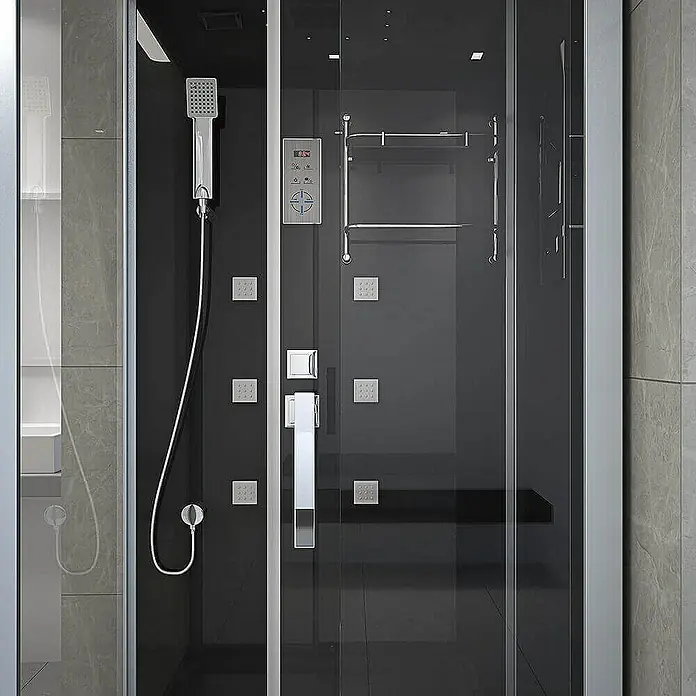 Home Deluxe Komplettdusche WAVE L - Schwarz