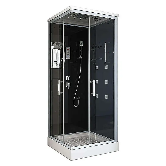 Home Deluxe Komplettdusche WAVE S - Schwarz