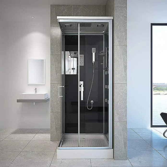 Home Deluxe Komplettdusche WAVE S - Schwarz