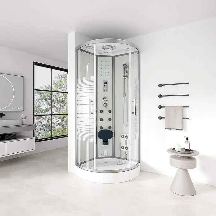 Home Deluxe Komplettdusche WHITE PEARL - Weiß