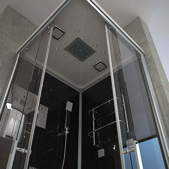 Home Deluxe Komplettdusche WAVE S - Schwarz