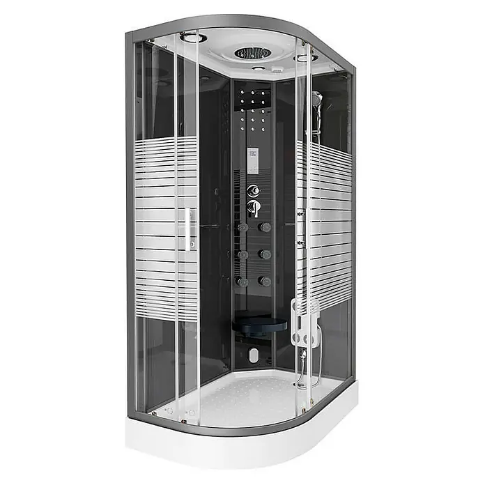 Home Deluxe Komplettdusche BLACK PEARL - Schwarz
