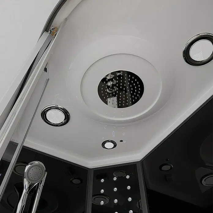 Home Deluxe Komplettdusche BLACK PEARL - Schwarz