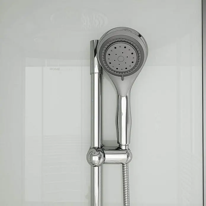 Home Deluxe Komplettdusche WHITE PEARL - 90 x 90 x 220 cm, Weiß