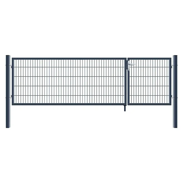 Home Deluxe Gartentor ADITUS - 350 x 140 cm, Grün, Stahl
